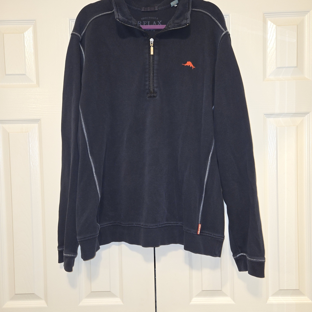 Navy Quarter-Zip Pullover XLT